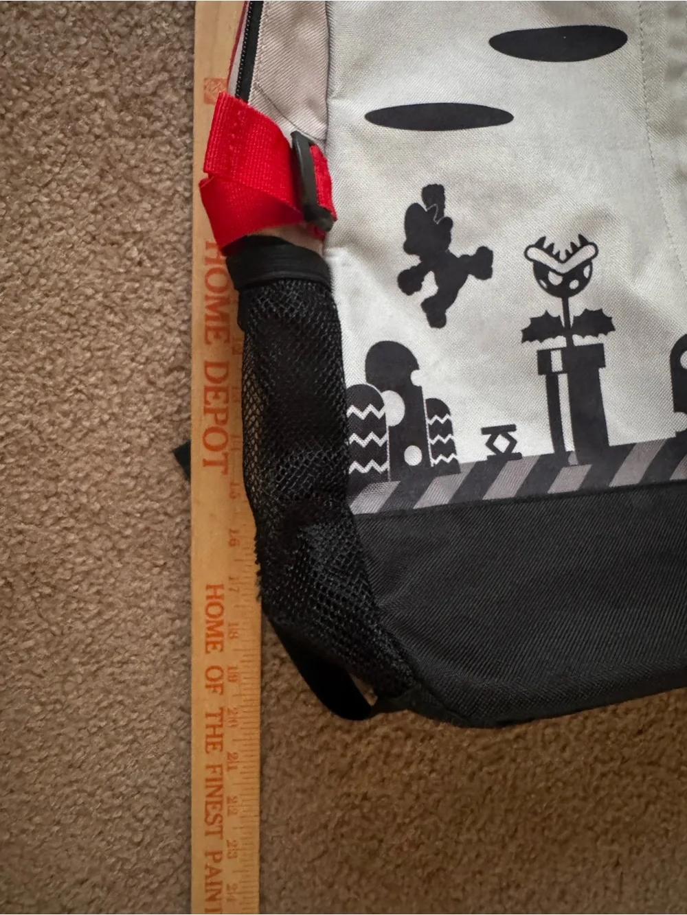 Super Mario Backpack with Red Accents